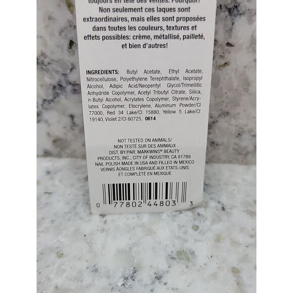 Wet N Wild Wildshine Sparked C480C Nail Color Pink‎ Glitter in Clear Base - Picture 3 of 7